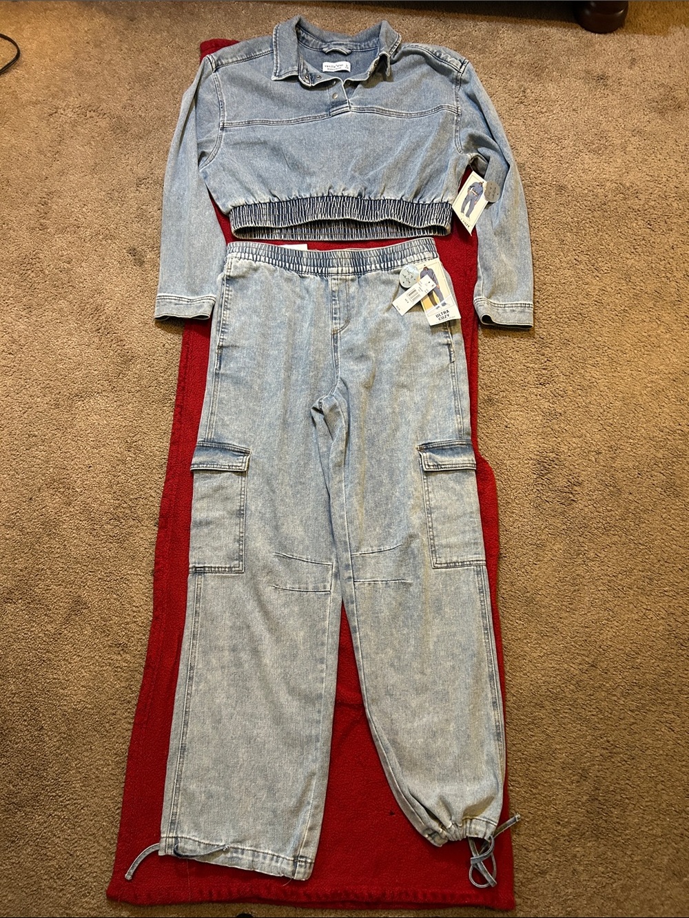 Vanilla Star Light Blue Cropped